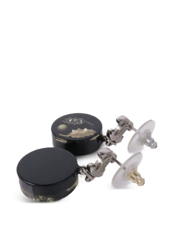 CHANEL Pre-Owned ココマーク ドロップピアス | シルバートーン 