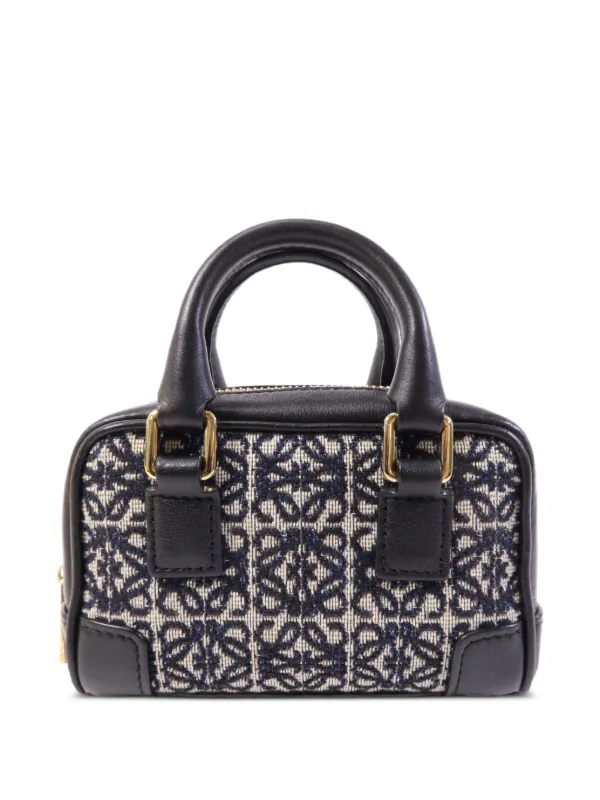 Loewe Pre-Owned アマソナ アナグラム ハンドバッグ ナノ | ブラック