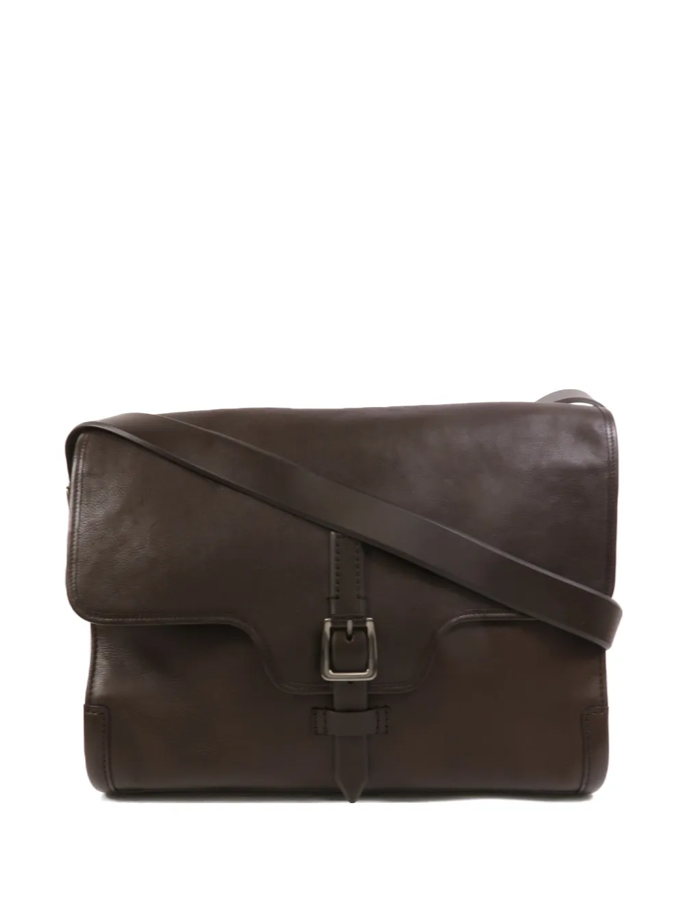 Pre-owned Bally Vintage Buckle-fastening Shoulder Bag In Brown