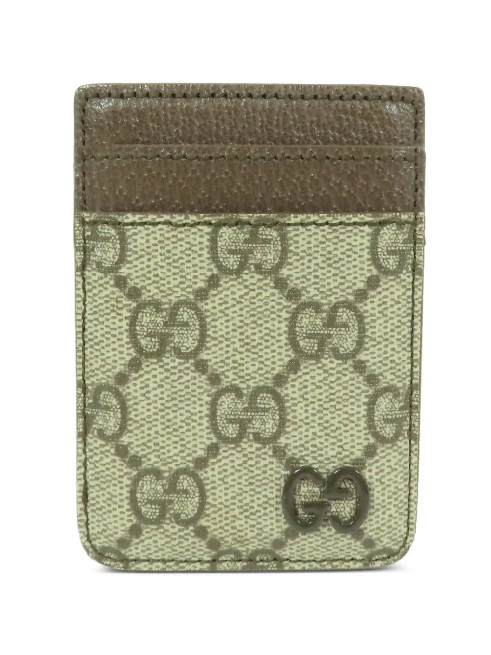 Gucci Pre-Owned Ophidia GG Supreme magnetic card case - Marrone
