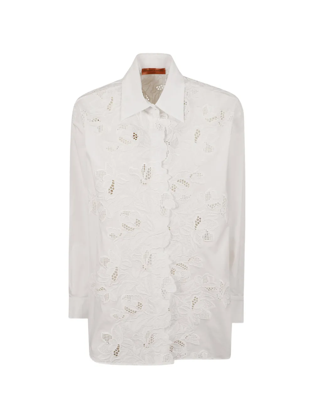 Ermanno Scervino floral-lace shirt - Bianco