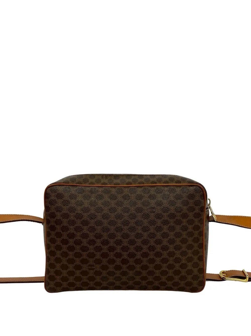 Celine Pre-Owned 2012 Macadam crossbody bag - Marrone