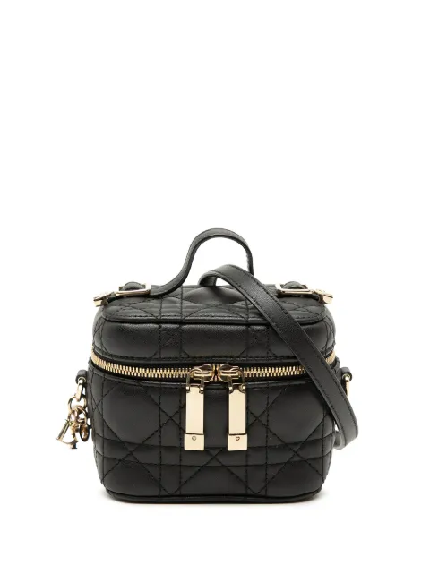 Christian Dior Pre-Owned 2020-2026 Micro Lambskin Cannage Lady Dior Case vanity bag