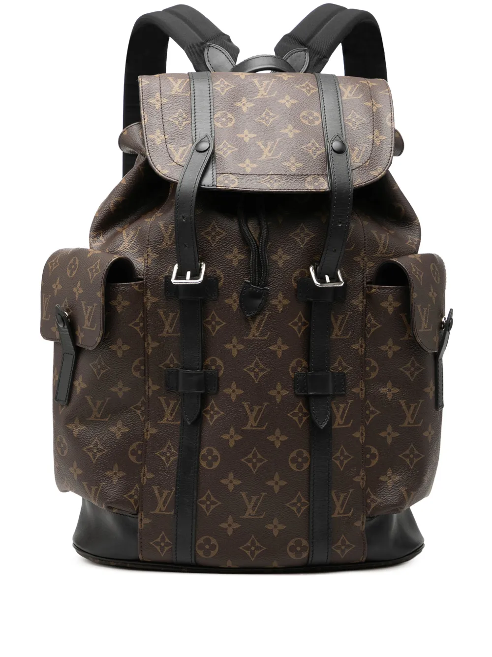 Louis Vuitton Pre-Owned 2017 Monogram Macassar Christopher MM backpack - Marrone