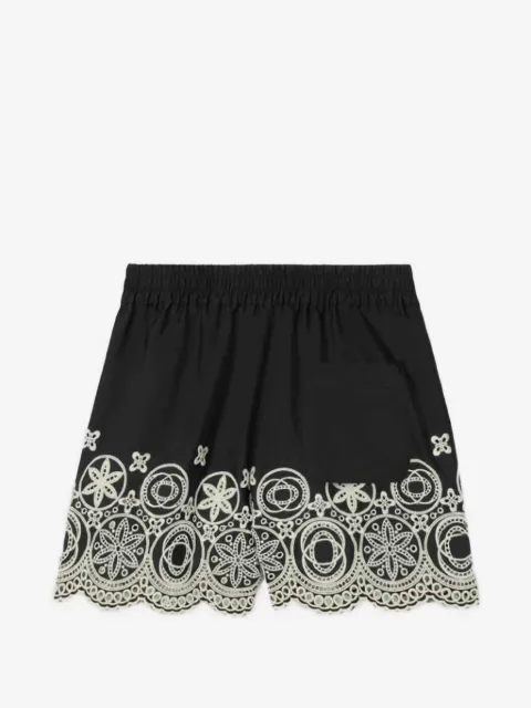 La DoubleJ shorts con bordado Pull-Up Sangallo