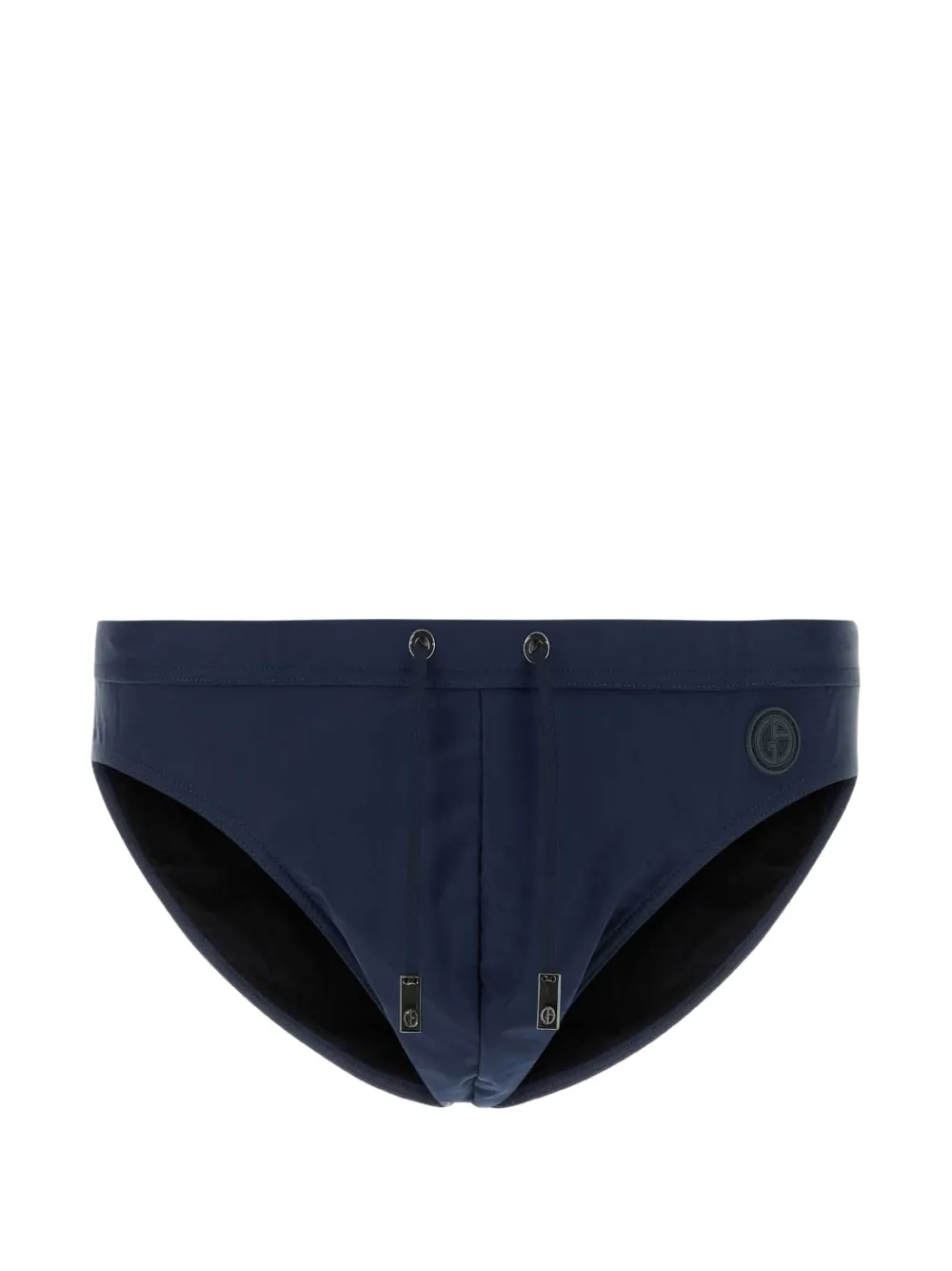 Giorgio Armani logo-patch swimming briefs - Blau