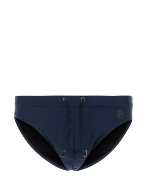 Giorgio Armani logo-patch swimming briefs