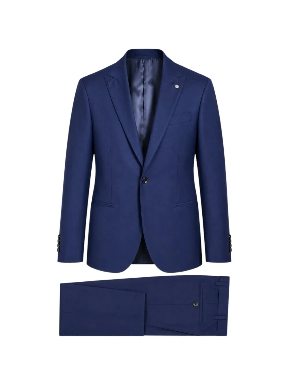 LUIGI BIANCHI MANTOVA single-breasted peak-lapel suit - Blu