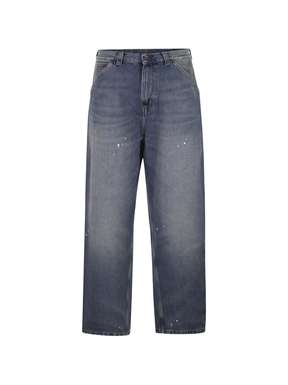 Carhartt WIP Double Knee paint-splatter jeans - Blu
