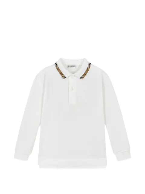 Burberry Kids Vintage Check-trim polo shirt
