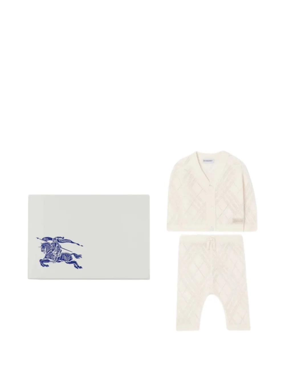Burberry Kids knit cashmere trousers set (set of two) - Toni neutri