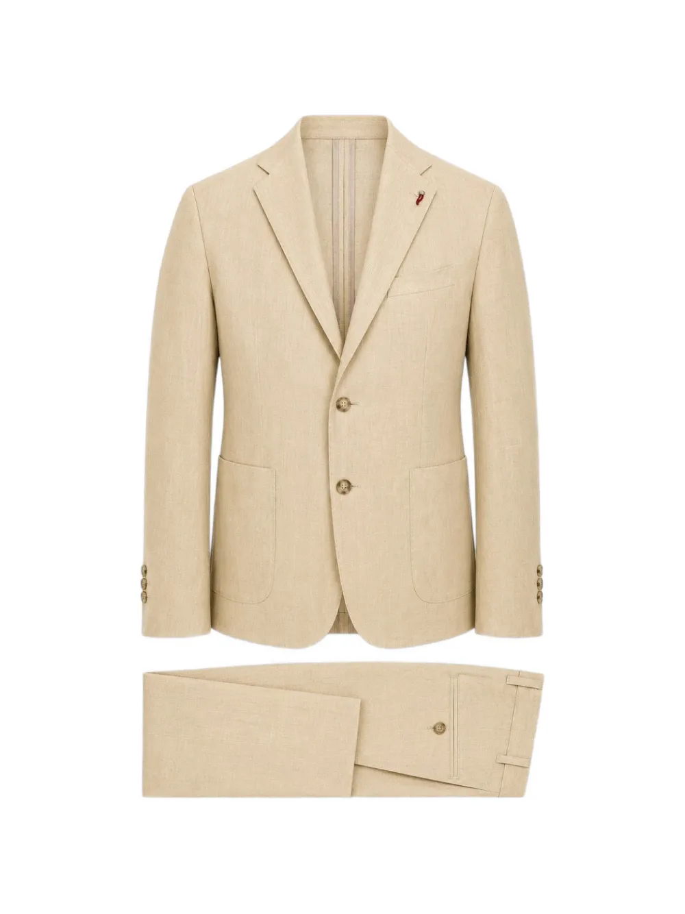 MULISH single-breasted notched-lapels suit - Toni neutri