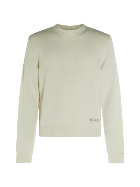 A.P.C. sudadera con logo tejido