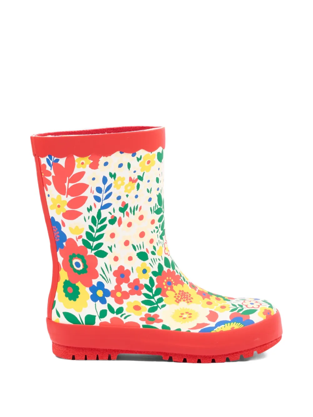 Stella McCartney Kids floral-print boots Rood
