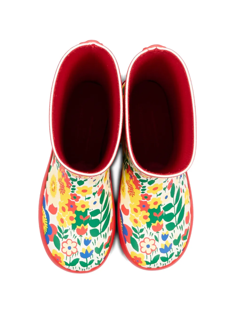 Stella McCartney Kids floral-print boots Rood