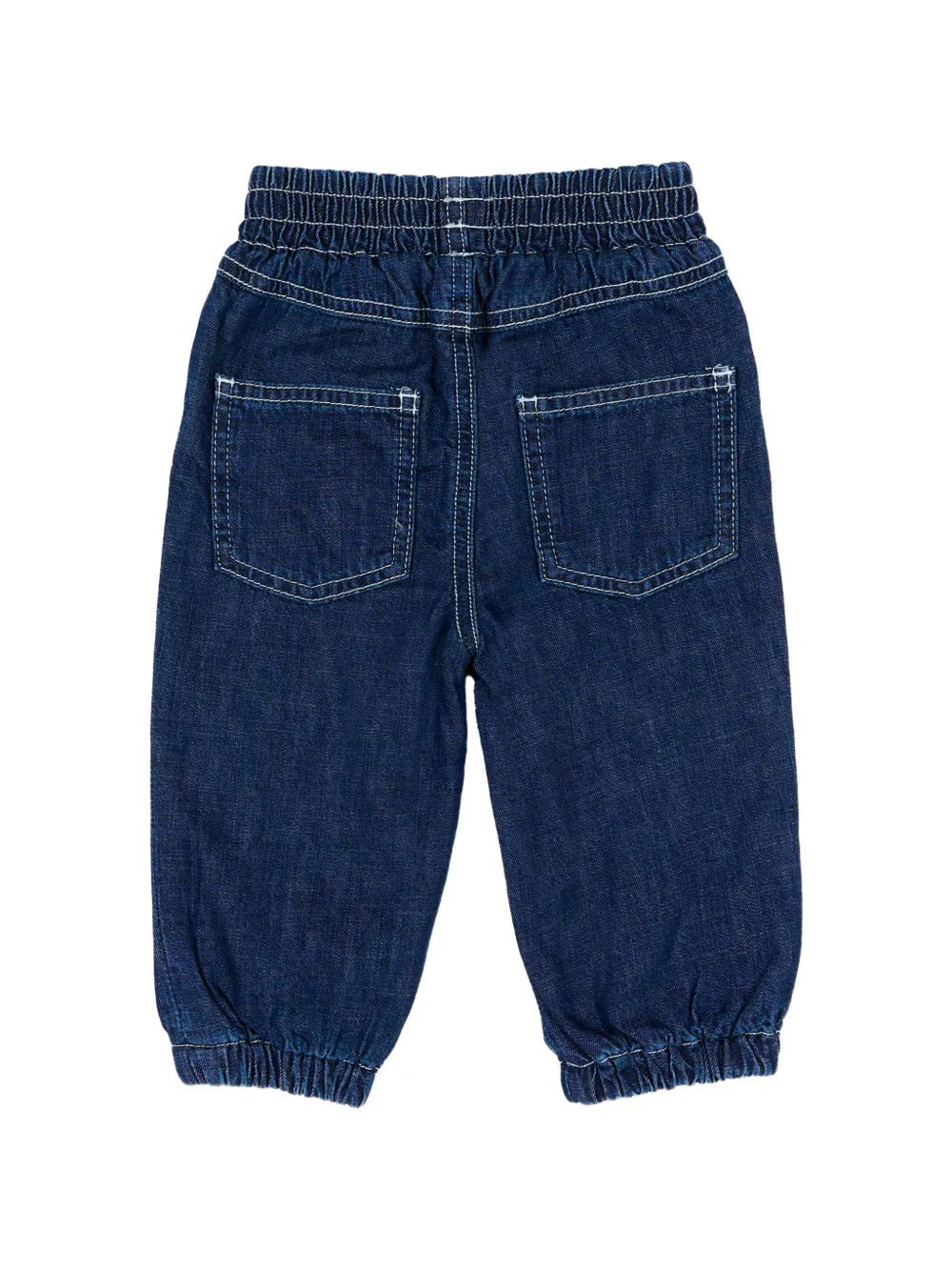 Stella McCartney Kids Jeans met elastische taille en print Blauw