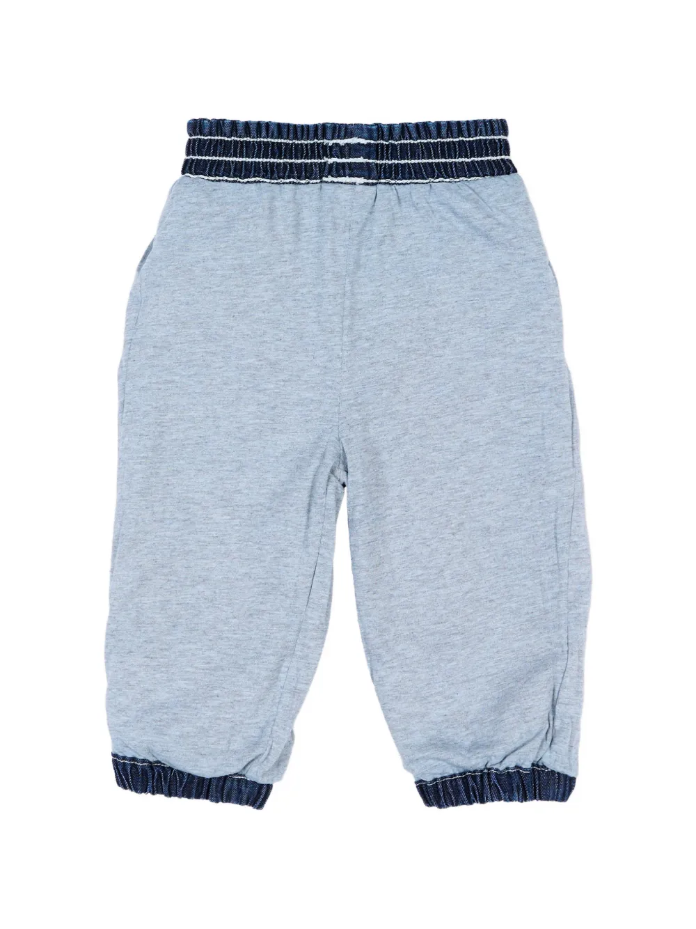 Stella McCartney Kids Jeans met elastische taille en print Blauw