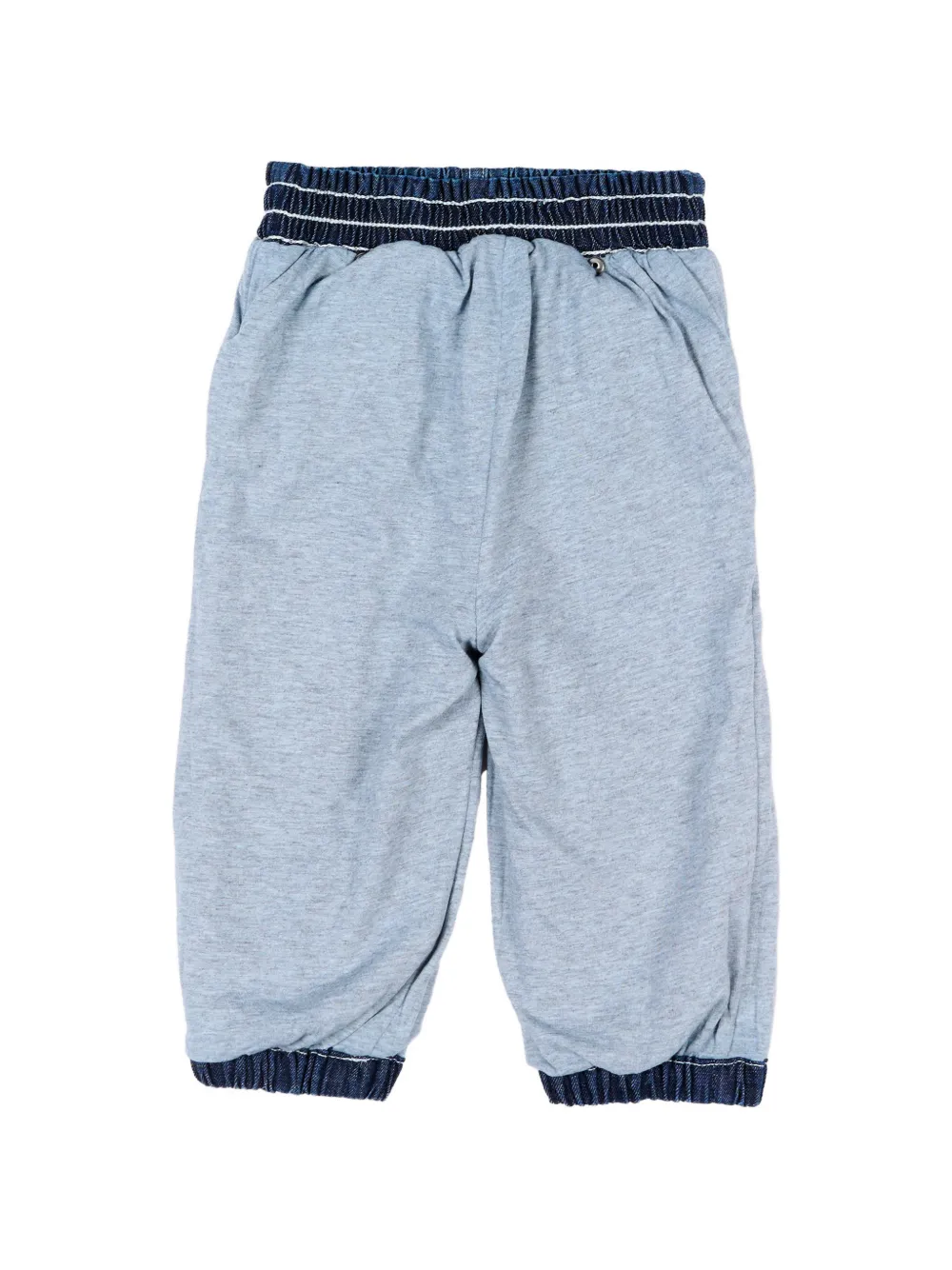 Stella McCartney Kids Jeans met elastische taille en print Blauw