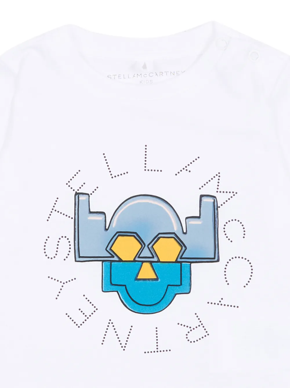 Stella McCartney Kids T-shirt met grafische print Wit