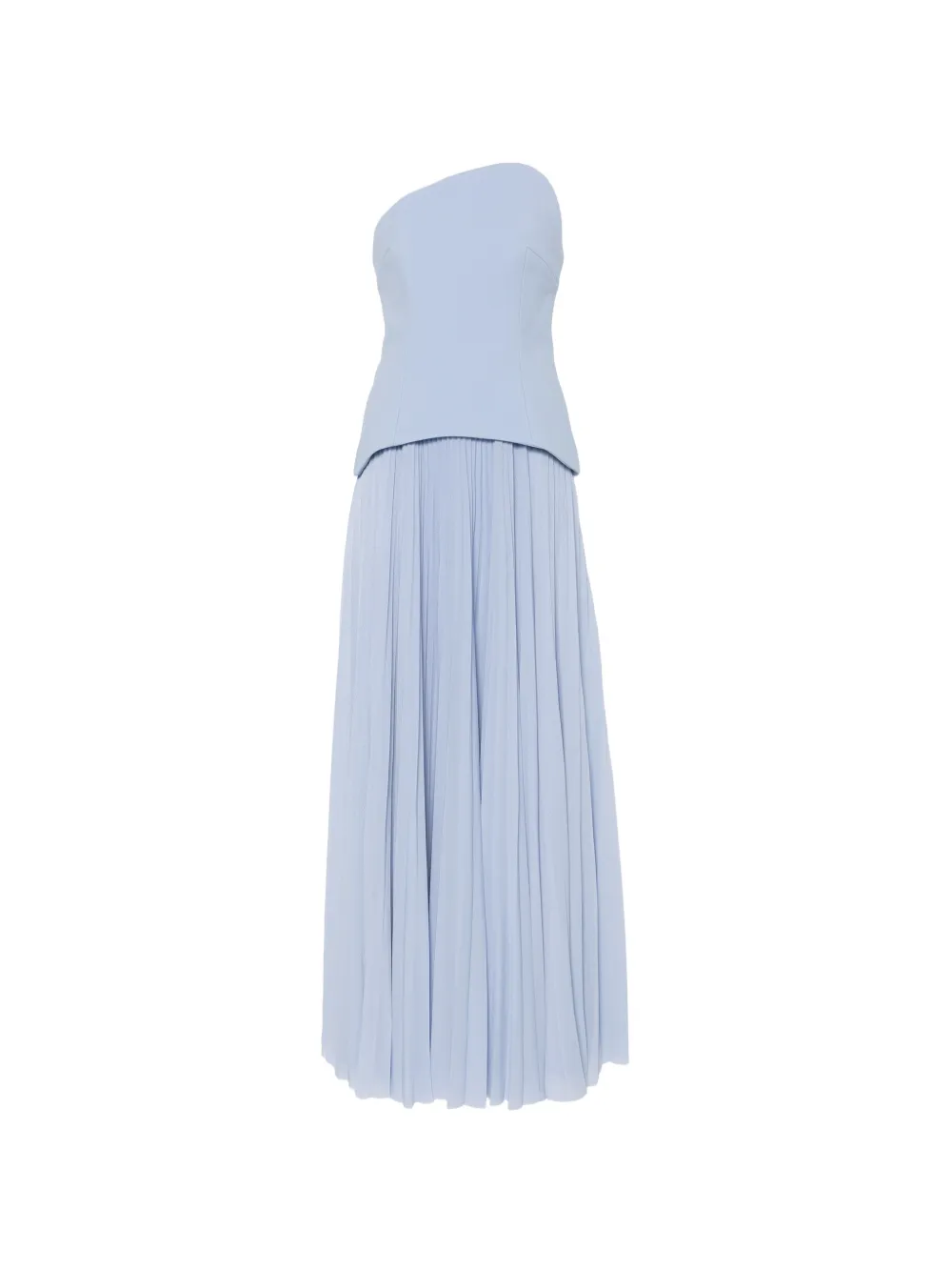 Solace London robe-bustier longue Britt à design plissé - Bleu Solace London robe-bustier longue Britt à design plissé - Bleu