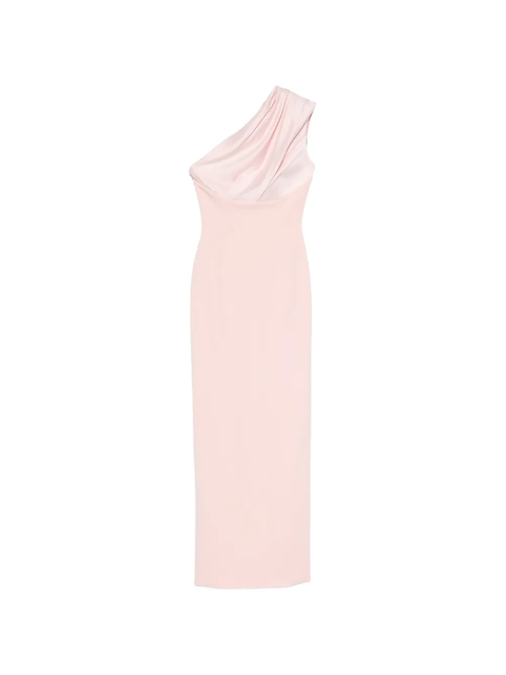 Solace London one-shoulder draped maxi dress - Rosa