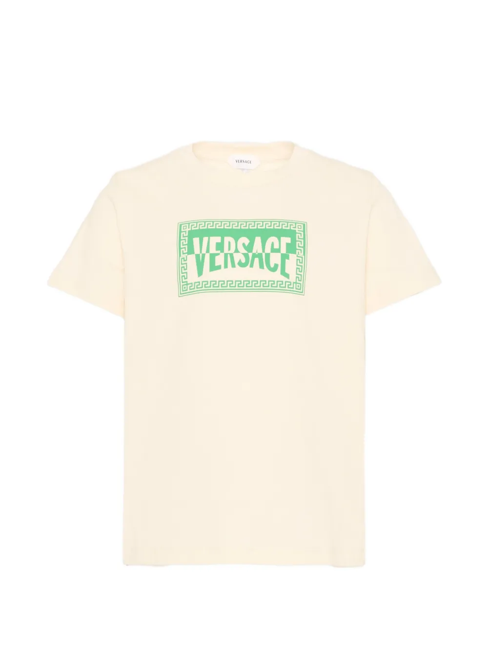 Versace Kids Greca-print T-shirt - Toni neutri