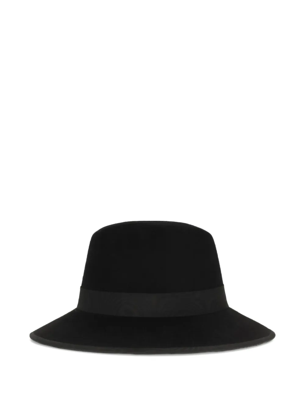 Valentino Garavani VLogo Fedora hoed met fluwelen effect Zwart