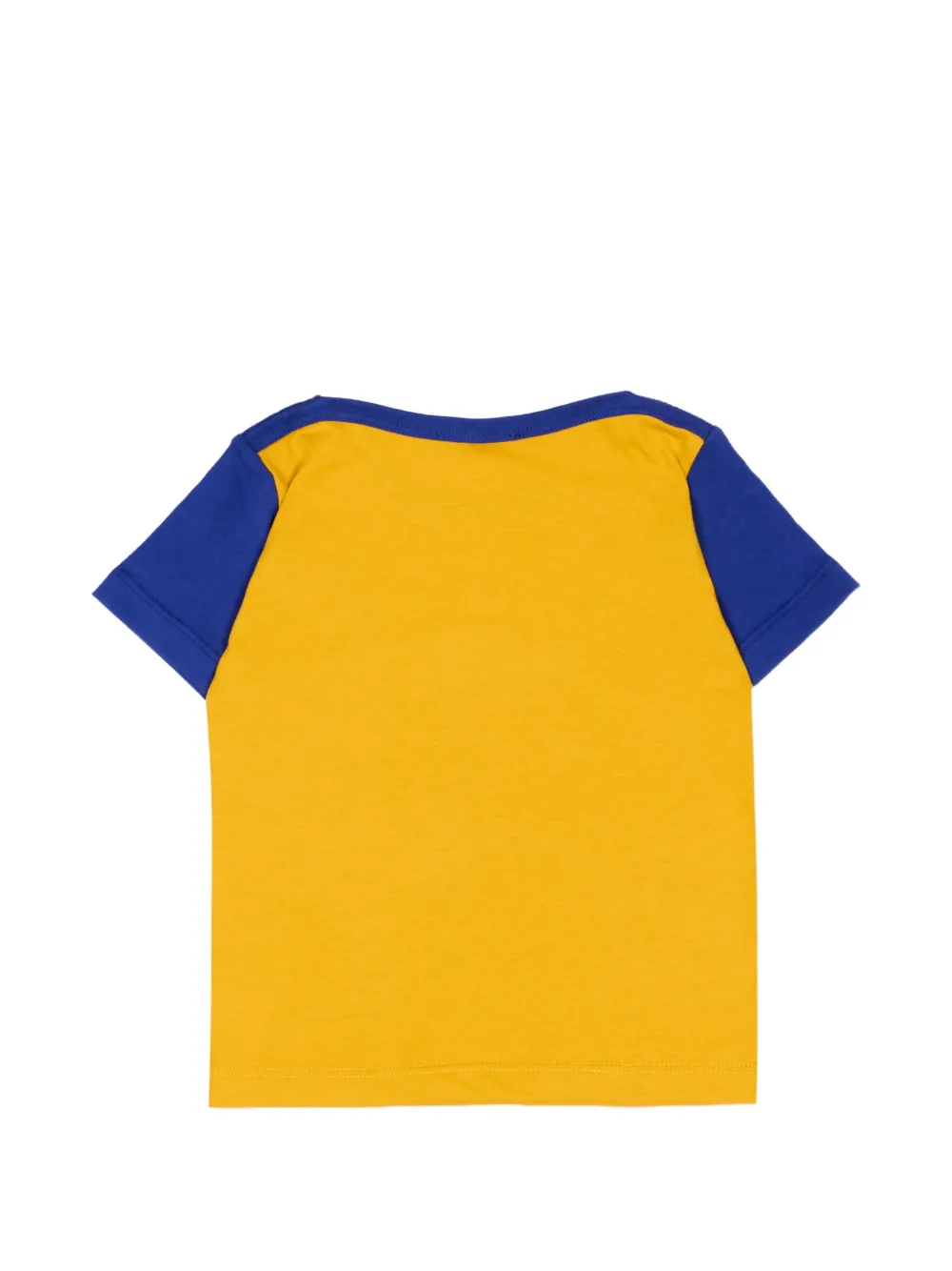 Versace Kids T-shirt met colourblocking Geel