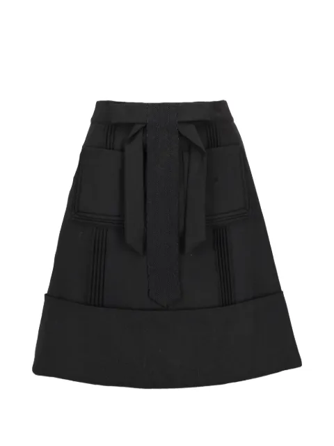 Chloé Pre-Owned bow-detail pleated mini skirt