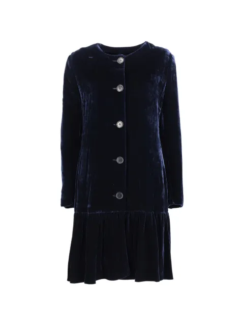 Aspesi Vintage ruffled-trim button-up dress