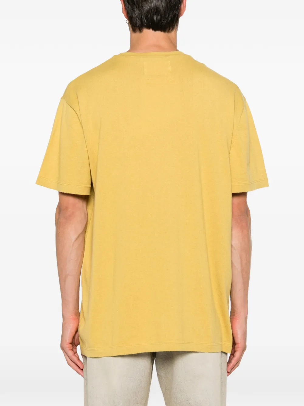 extreme cashmere Rik T-shirt met ronde hals Geel