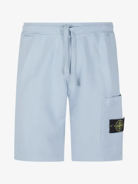 Stone Island шорты с нашивкой-логотипом
