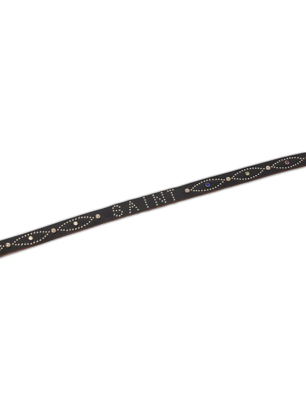 SAINT MXXXXXX HTC Narrow stud-embellished Belt | Black | FARFETCH