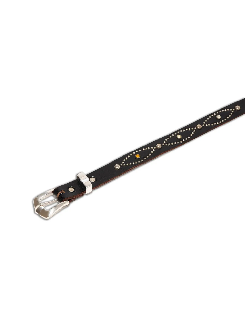 SAINT MXXXXXX HTC Narrow stud-embellished Belt | Black | FARFETCH
