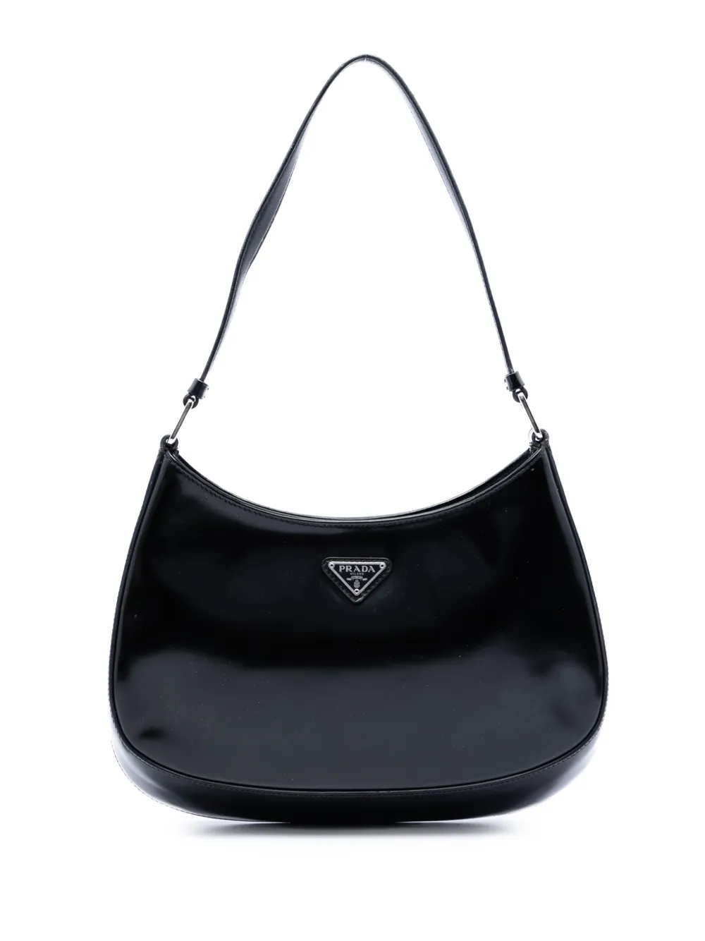 Prada Pre-Owned 2000-2013 Spazzolato Leather Cleo shoulder bag - Nero