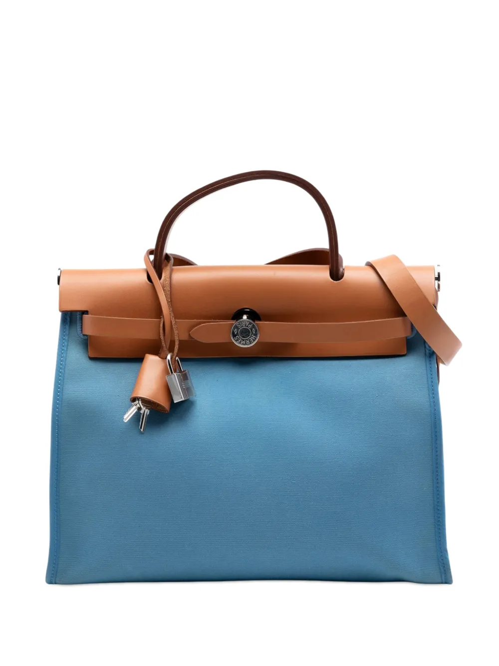 Hermès Pre-Owned 2011 Toile Herbag Zip 31 satchel - Blu