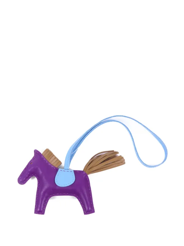 Hermès Pre-owned PM Rodeo Horse Charm in Purple