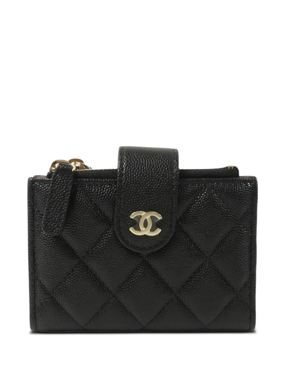 CHANEL Pre-Owned CC quilted card case - Nero