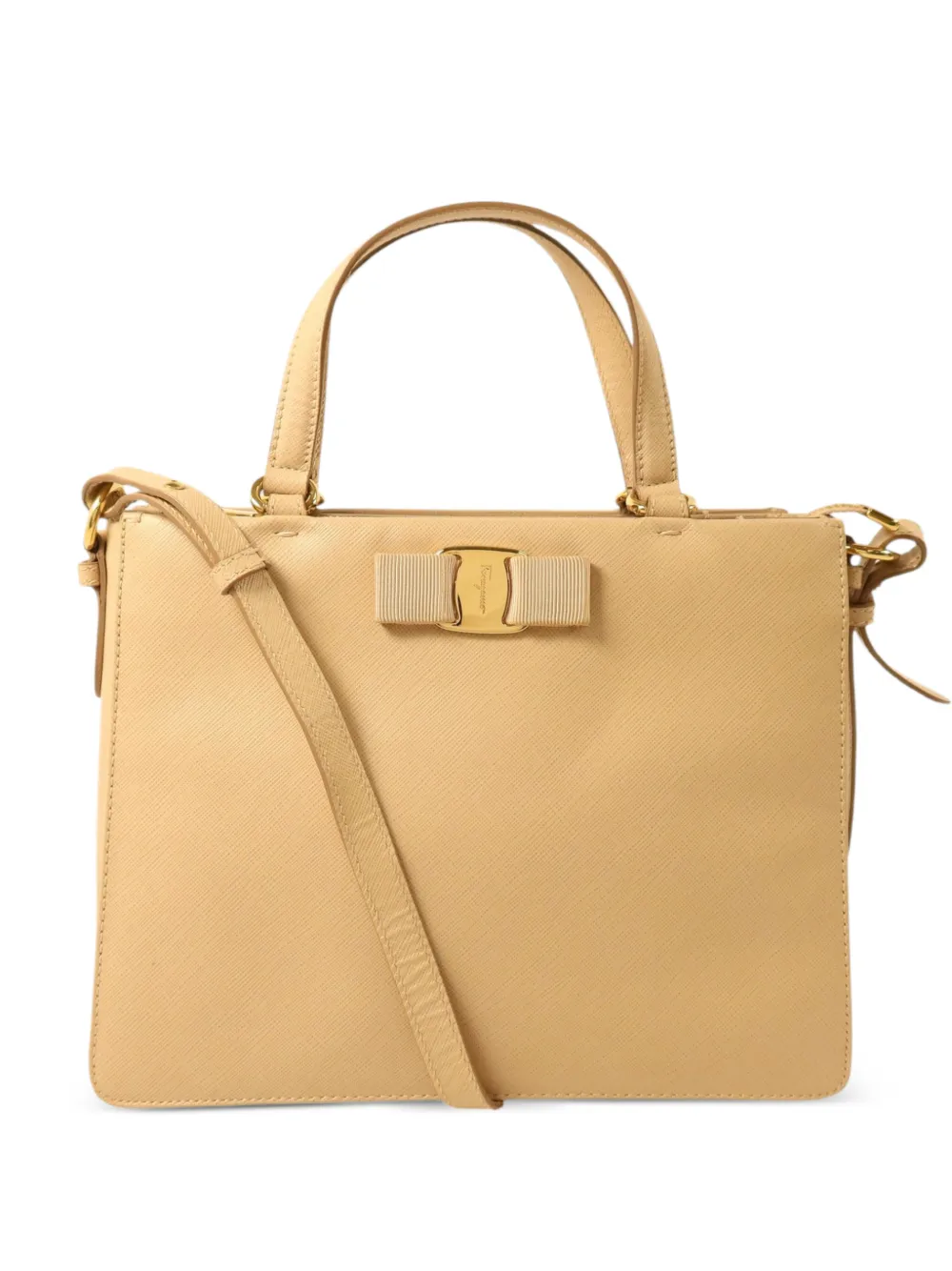Ferragamo Pre-Owned Vara bow Tracy tote bag - Toni neutri