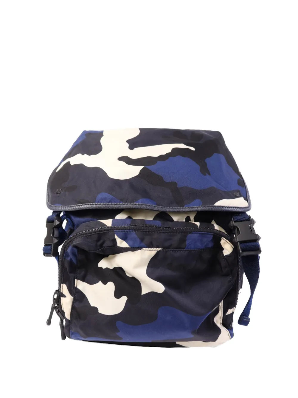 Valentino Garavani Pre-Owned camouflage-print backpack - Blu