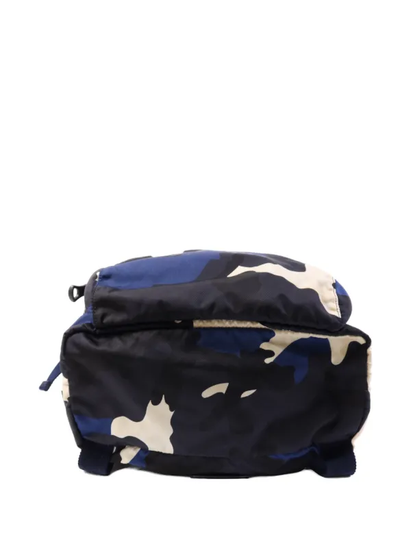 Valentino Garavani Pre-Owned カモフラージュ バックパック | ブルー