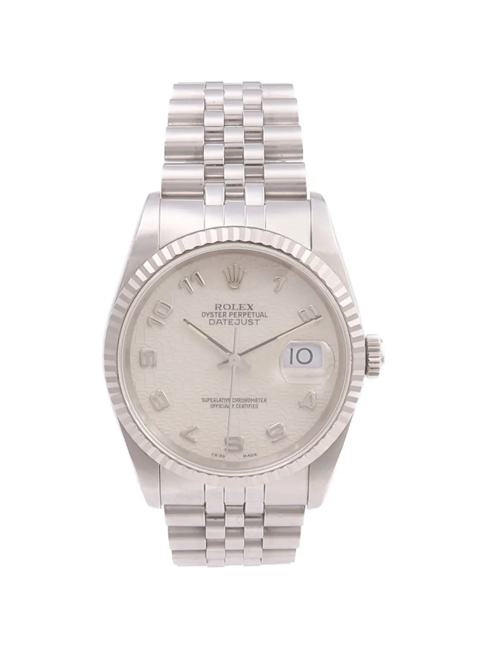 Rolex Datejust Fluted Bezel watch 36mm - Bianco