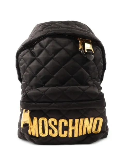 Moschino Pre-Owned quilted logo backpack