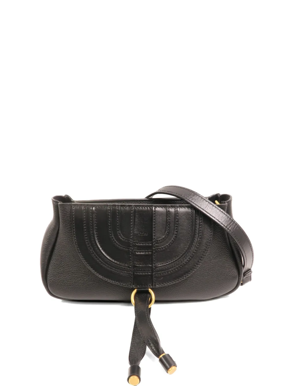 Pre-owned Chloé Leather Shoulder Bag In Black