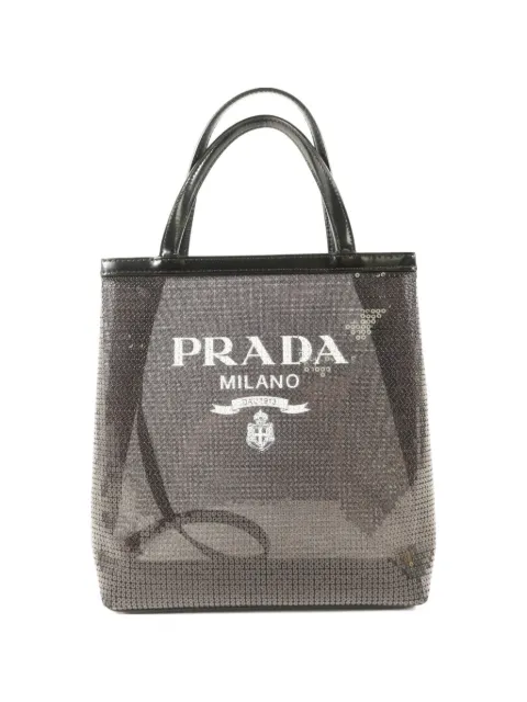 Prada Pre-Owned sequin-embellished tote bag