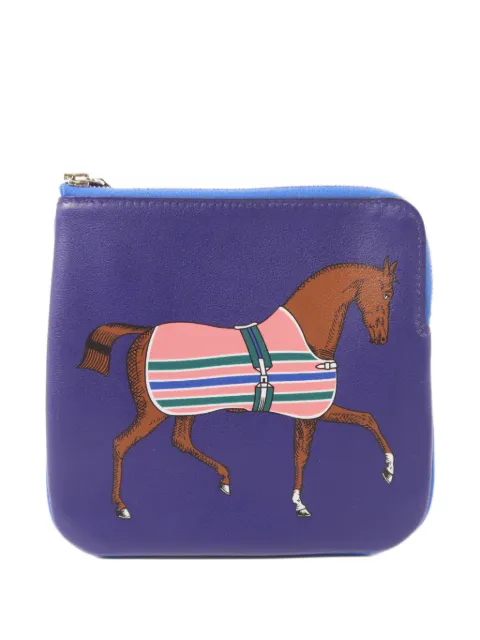 Hermès Pre-Owned Carre Pocket horse-print wallet