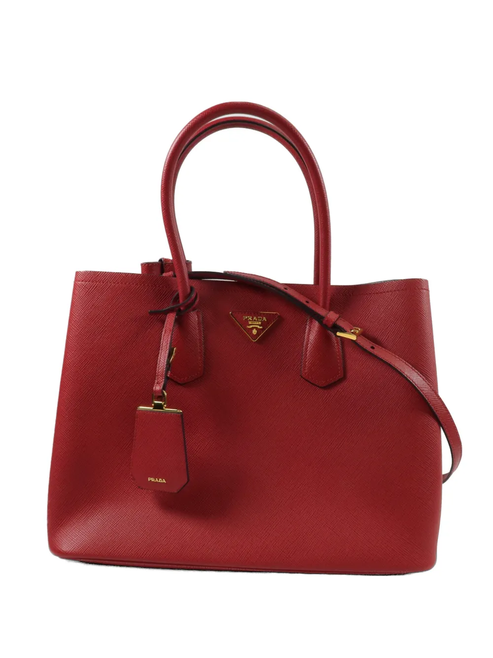 Prada Pre-Owned Saffiano-leather tote bag - Rosso