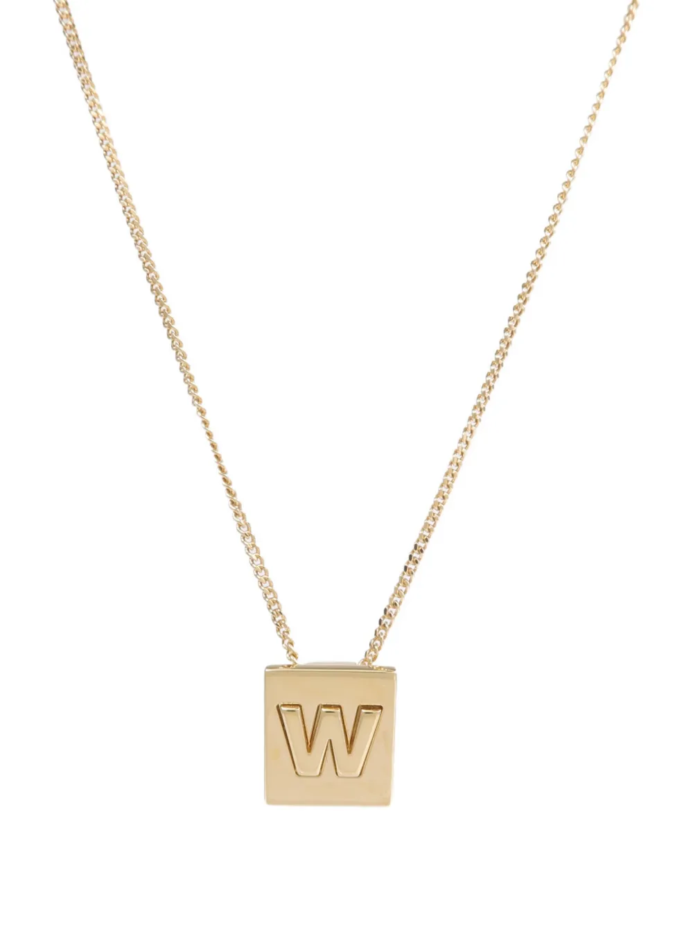 Celine Pre-Owned W-pendant necklace - Oro