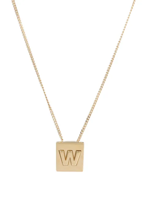 Celine Pre-Owned W-pendant necklace