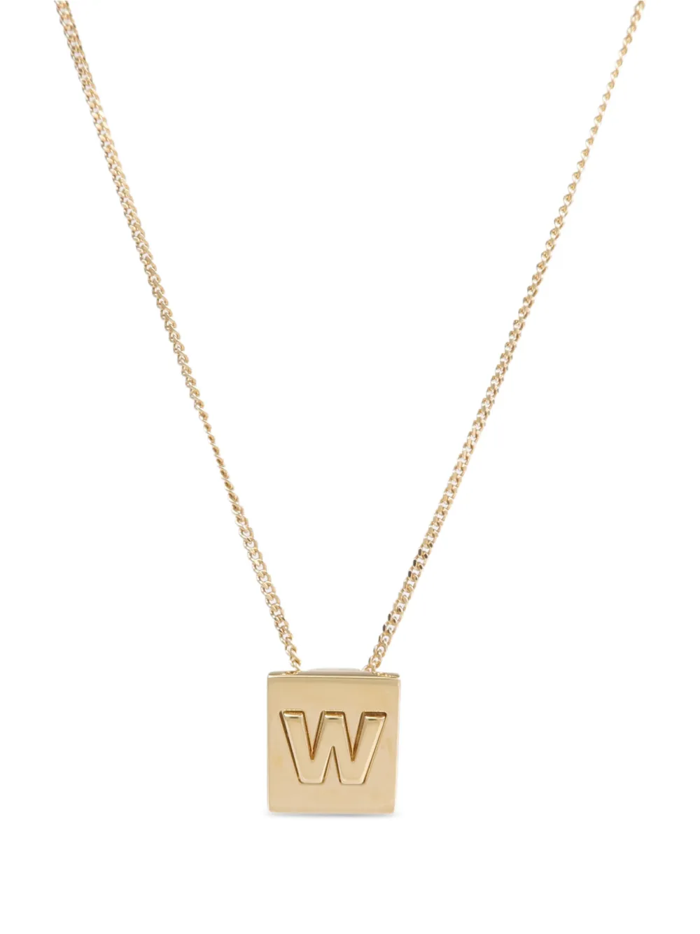 Celine Pre-Owned W-pendant necklace - Gold
